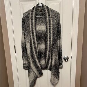 Tommy Bahama Black and Gray Cardigan